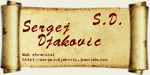 Sergej Đaković vizit kartica